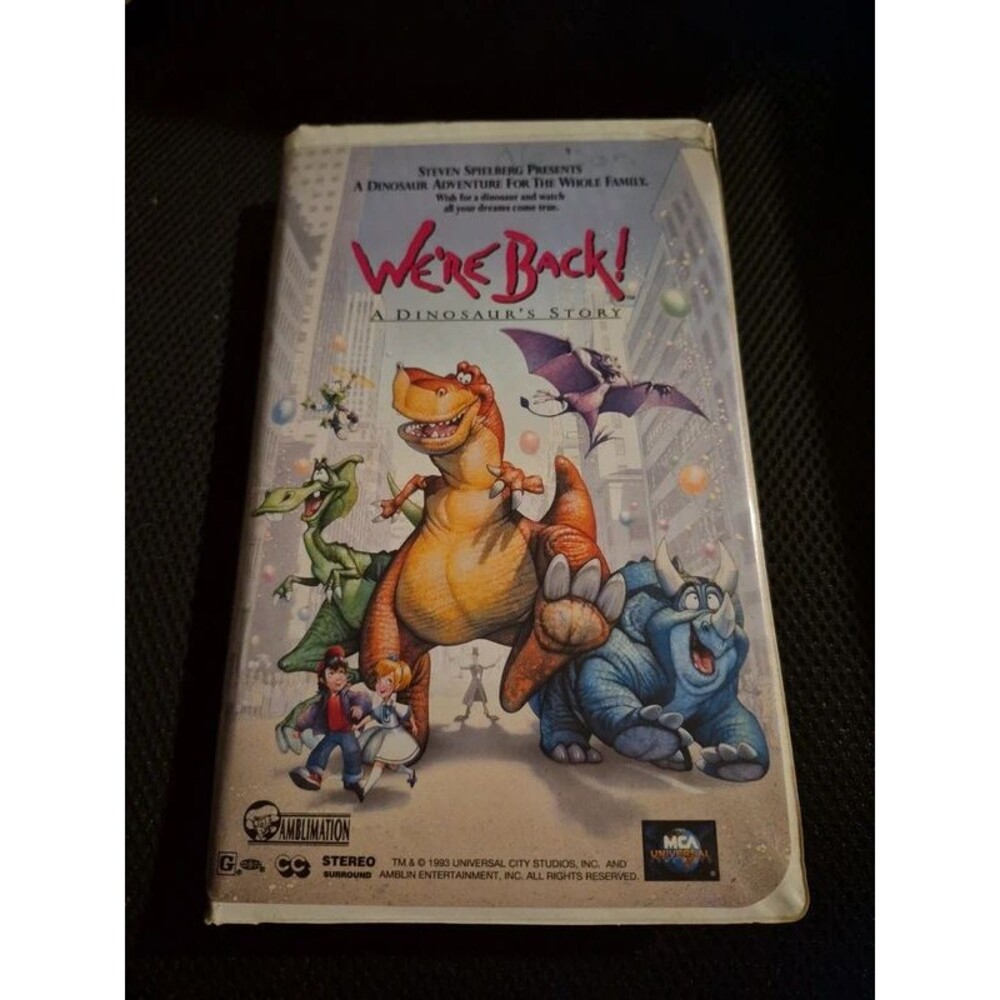 We're Back a Dinosaur Story VHS